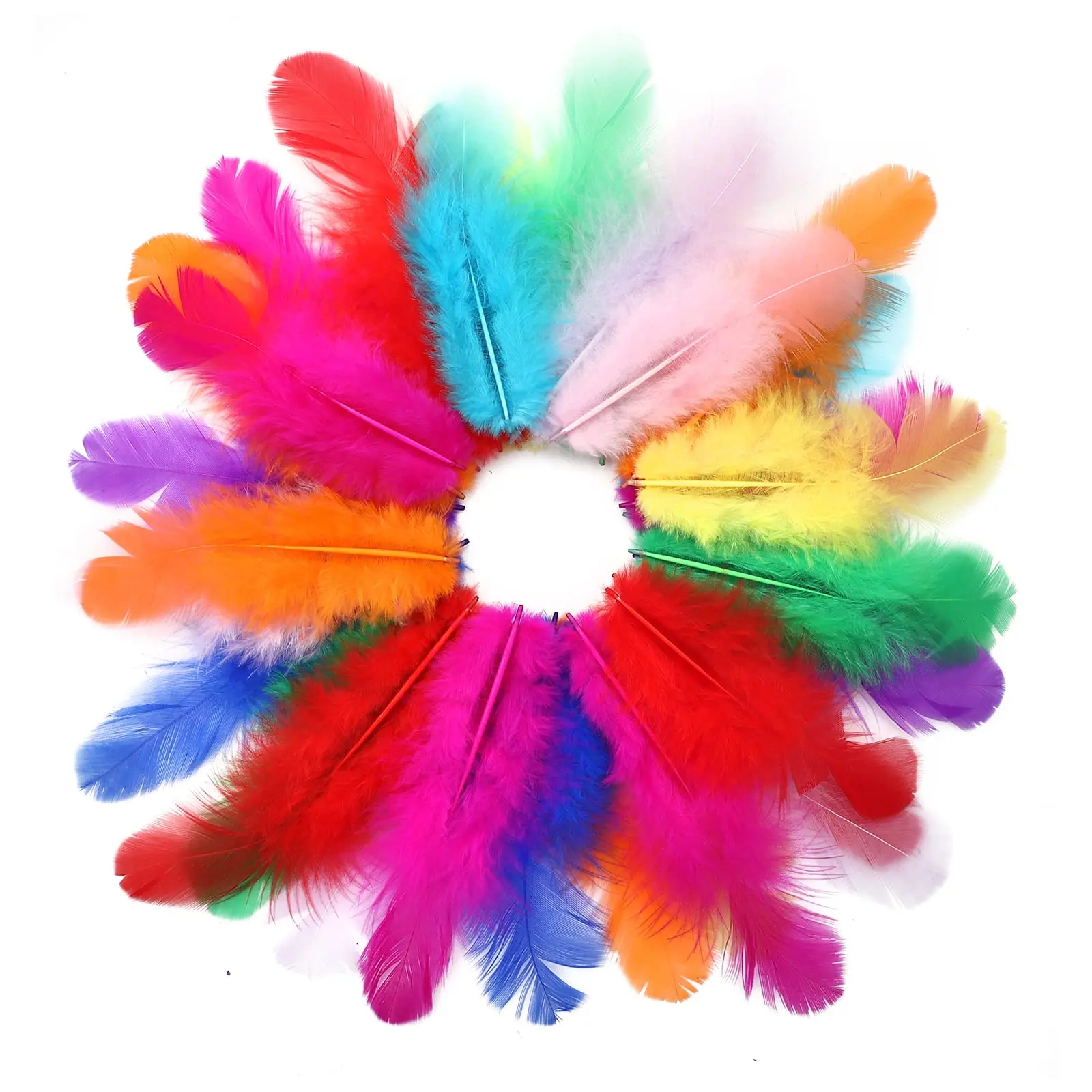 

Natural Chicken Feathers 4-8cm DIY Feather Crafts for Wedding Party Decorations Home Handmade Feather Accessories
