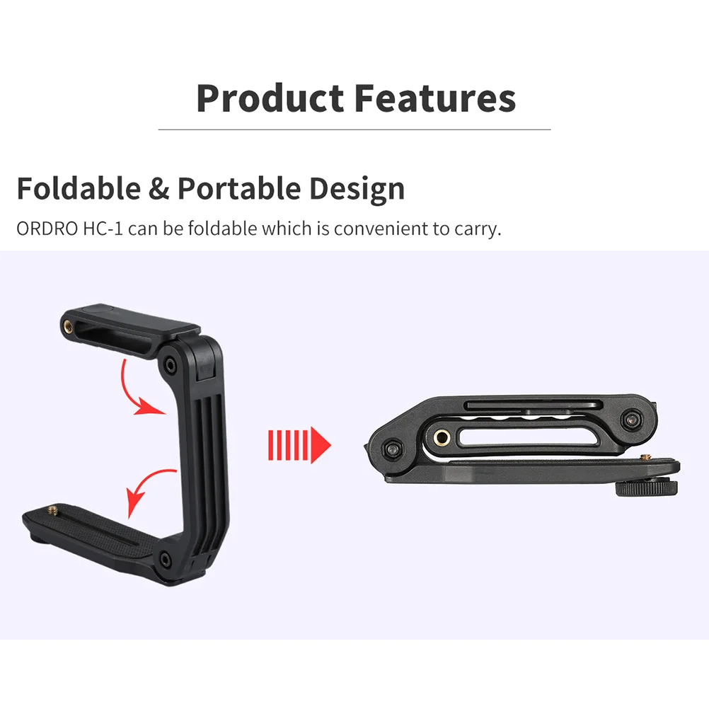

1 pc Stylish Video Rig Stabilizer Durable Useful U-Shaped Grip Holder For Dslr Mobile Phone With Camera Holder 1/4\