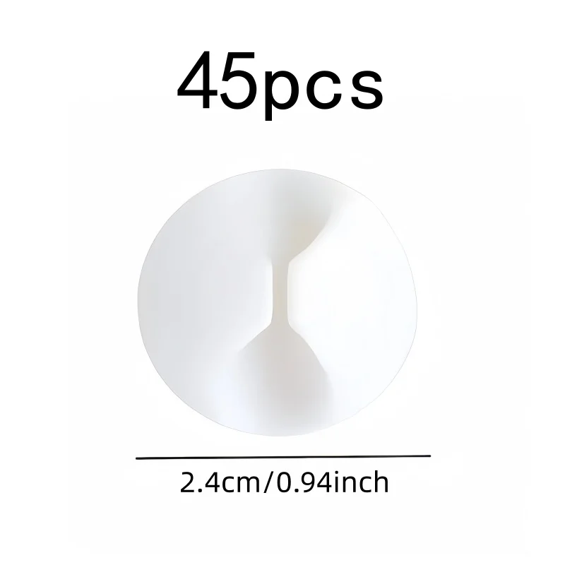 For Cable Organization, 45 pcs Self Adhesive Wire Clips, Strong Hold for Charging Cables and Headphones