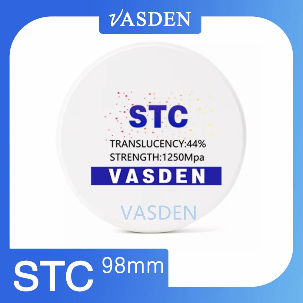 Imagem -03 - Zircônio Zircônia Discos para Laboratório Dental White Cad Cam System Stc st Imprensa 16 Cores Espessura 1025 mm 98 mm