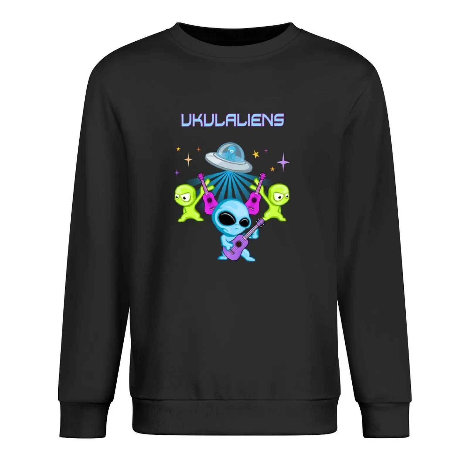

Ukulaliens Ukulele Club Original Logo With Text Pullover blouse graphic t shirts men men clothes tracksuits men sweatshirt