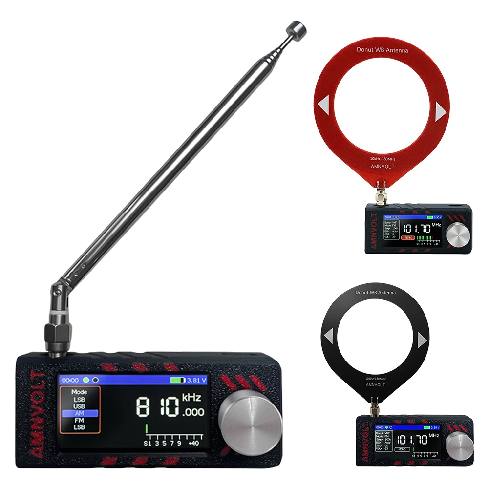

SI4732 0.5-108mhz LSB USB AM FM FM/AM Radio 1.9inch IPS Screen Mini Pocket Radio Portable Radio All Band Radio Receiver
