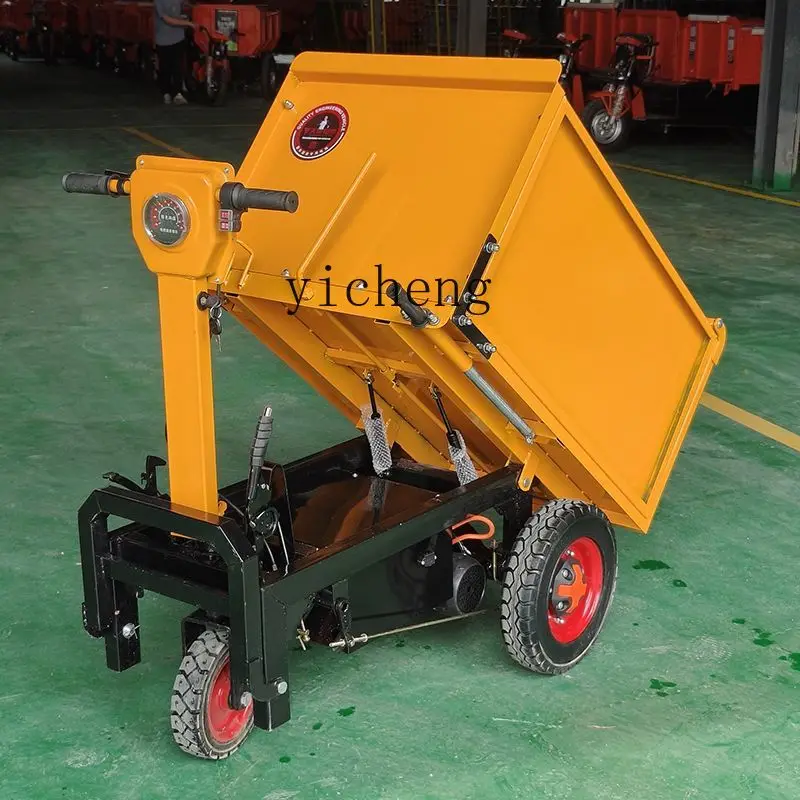 

TQH construction site electric tricycle handling tipping bucket ash bucket truck construction site project pulling concrete