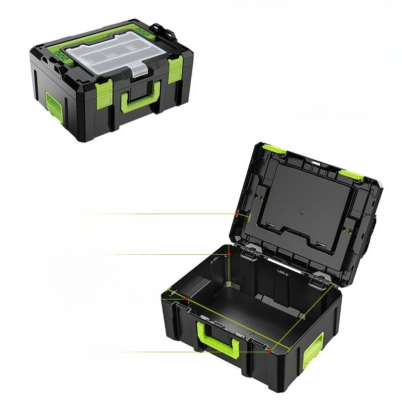 

Stacking Toolbox Home Multi functional Stacking Combination Storage Set Hardware and Electric Tools