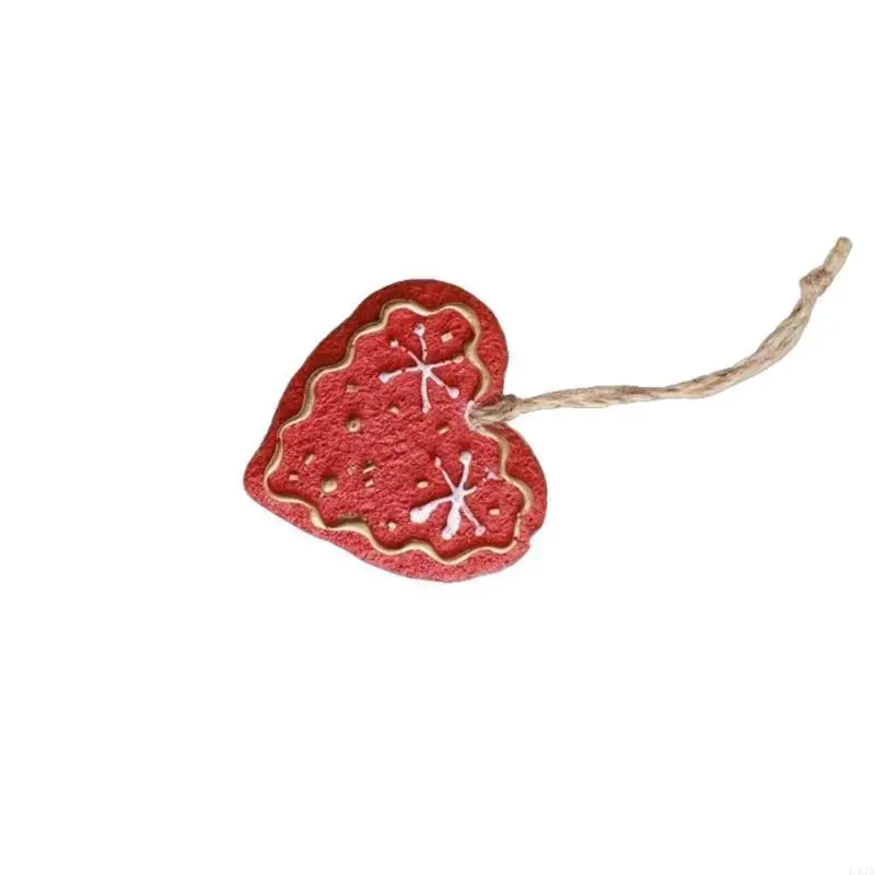 L43A Christmas Snowflake Star Heart Refrigerator Sticker Christmas Decoration Accessories Hanging Pendant