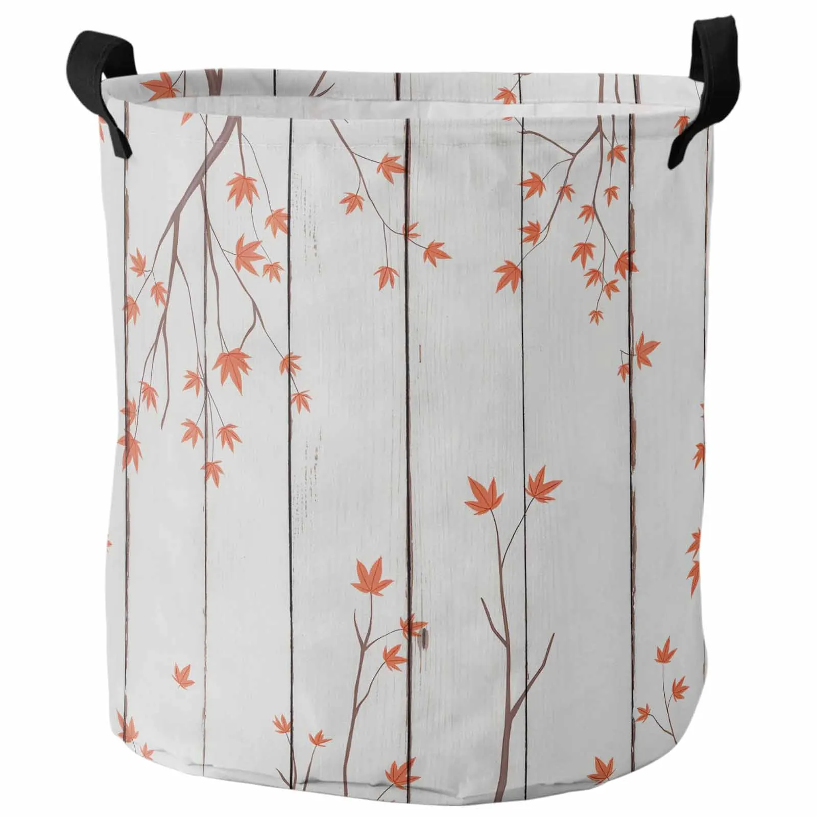 

Wood Grain Maple Deciduous Branch Foldable Dirty Laundry Basket Kid's Toy Organizer Waterproof Storage Baskets