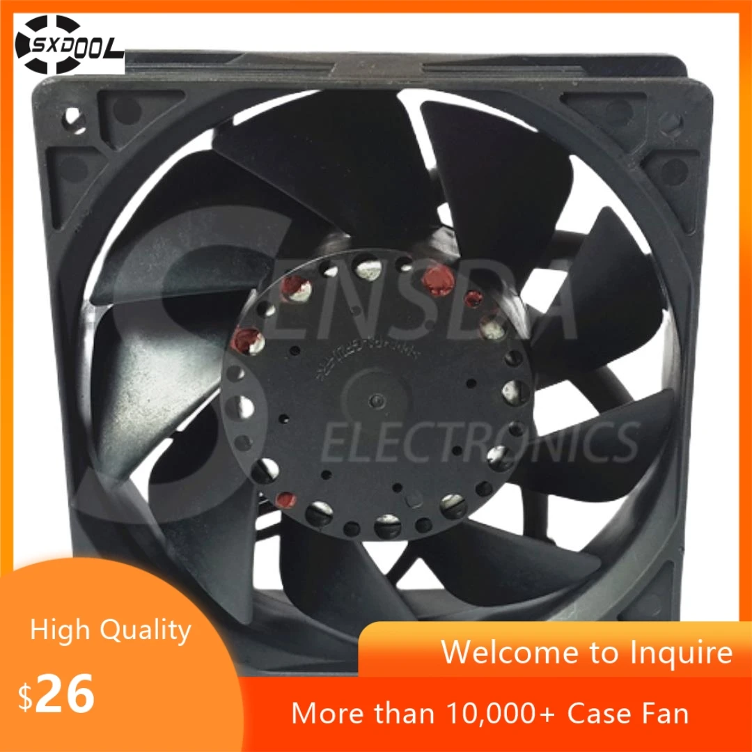 7400RPM High-Speed Delta PFR1212DHE 12V 12038 5.2A 254CFM Cooling Fan, 68.5dBA Car Booster, 4-Pin 120x120x38mm