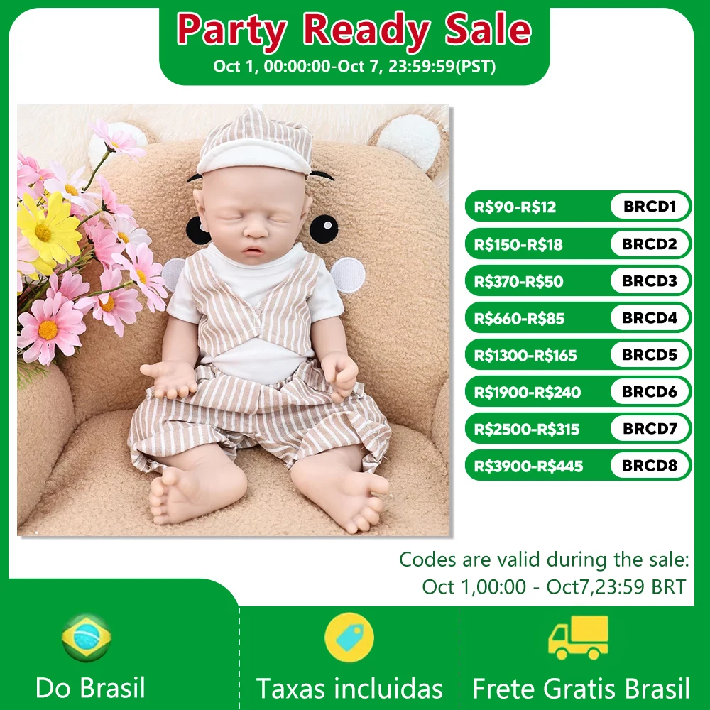 Bonecas Bebê Reborn de Silicone Sólido Realista Pintadas, Atacado, Preço de Boneca para Presente de Natal Infantil - Armazém Brasil Bonecas Bebê Reborn de Silicone Sólido Realista Pintadas, Atacado, Preço de Boneca para Presente de Natal Infantil - Armazém Brasil