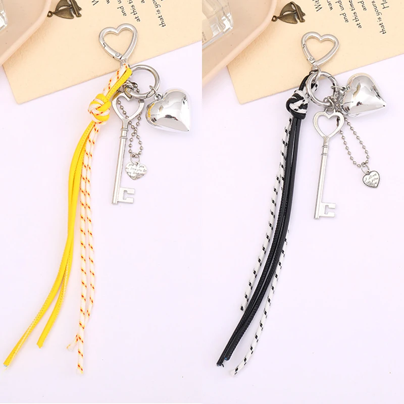 Creative Heart Weave Rope Keychain Simple Versatile Keychain For Women Girls Exquisite Backpack Decoration Accessories Gifts image 4