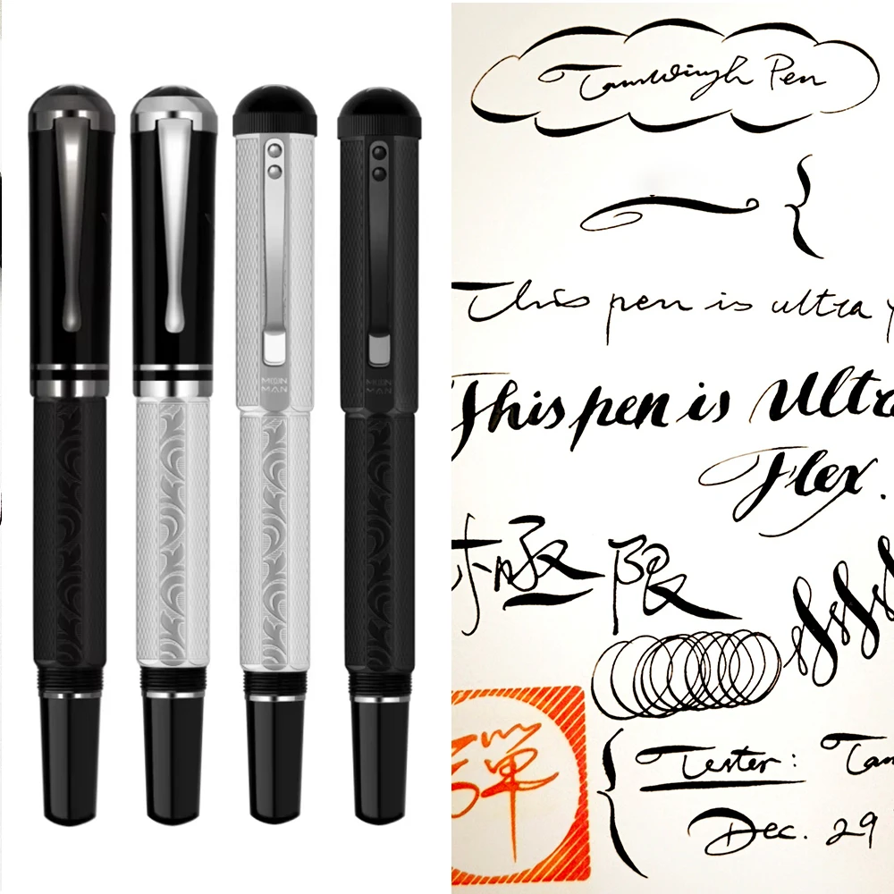 Pióro wieczne MAJOHN Soft Flex Nib Piston P138/P136, elastyczny cienki groch do kaligrafii, gotyki, ornamentów, piśmieni ozdobnych i sztuki. — zdjęcie produktu 3