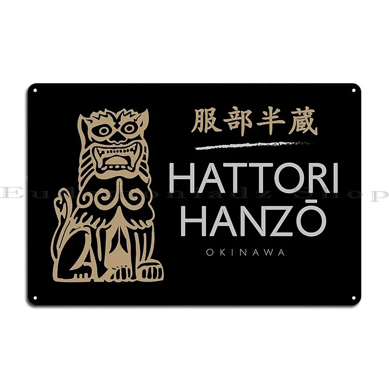 Hattori Hanzo Okinawa Metal Plaque Poster Wall Mural Garage Designs Club Bar Pub Tin Sign Poster