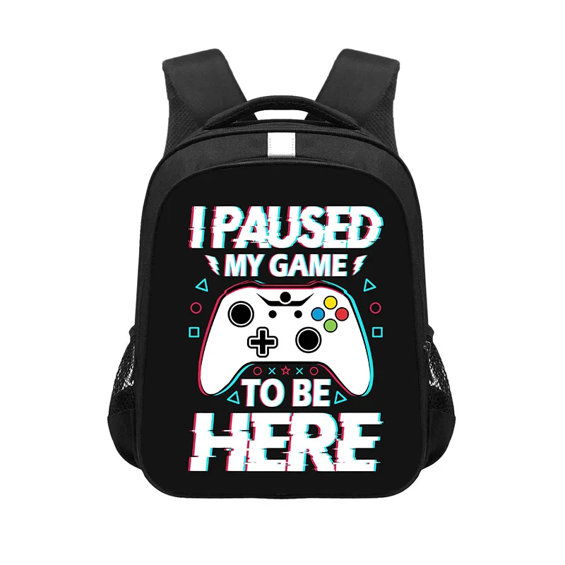 Funny Gamepads Print Backpack Video Game Controller Fans for Teenagers School Bag Gamer Laptop Rucksack Children Book Bags Gift