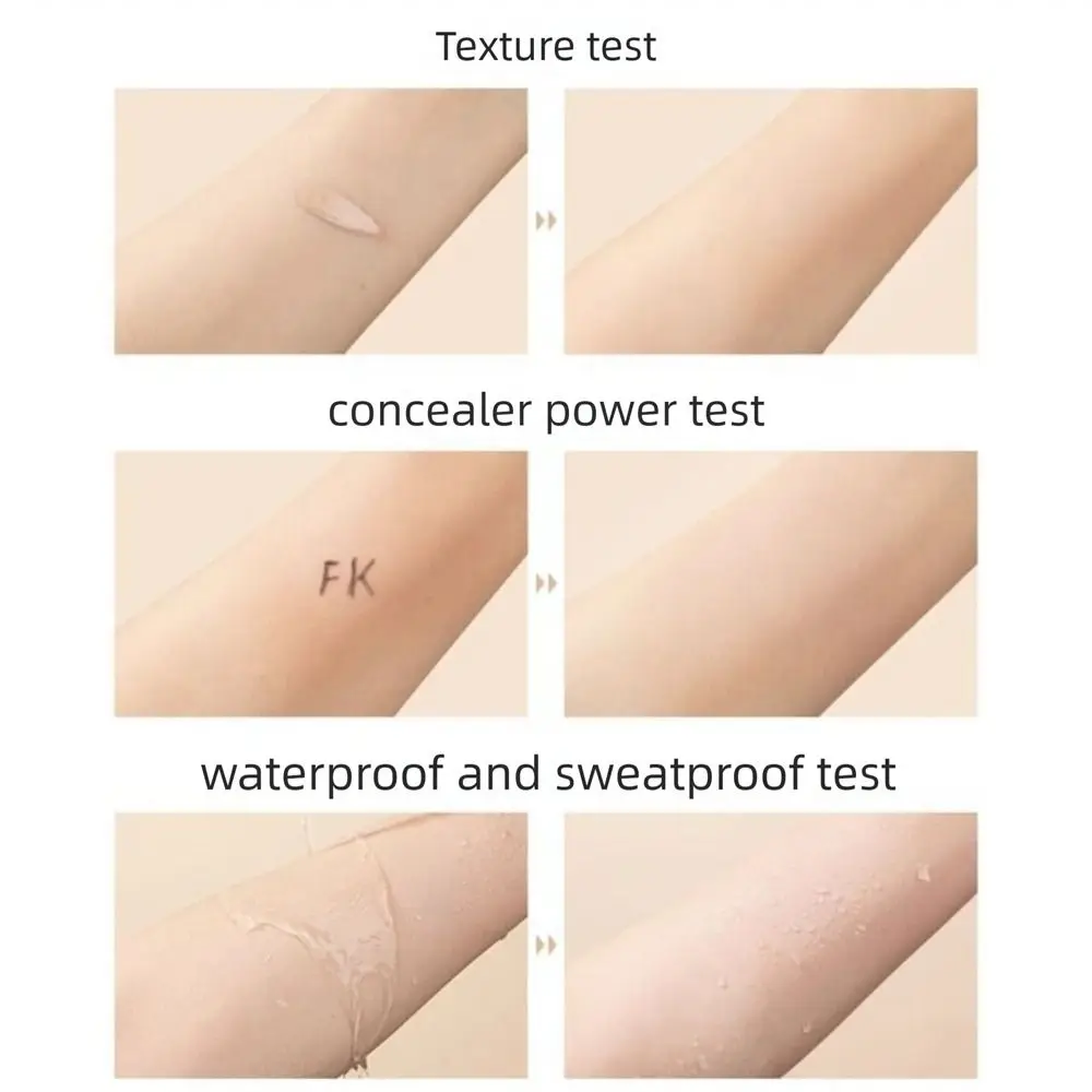 Corrector multiusos líquido a prueba de sudor crema correctora de larga duración base hidratante maquillaje