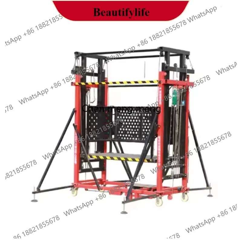 z189 CE Certified Electric Scaffolding With Safety System 500KG Capacity Automatic Control For Building Maintenance Work