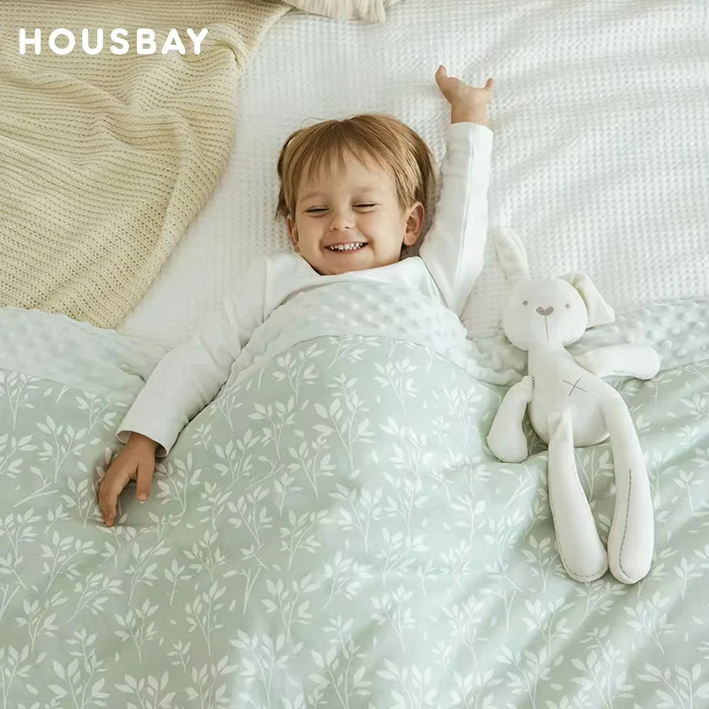 

Cotton Bamboo Blanket For Autumn And Winter Skin-Friendly Baby Soother For Sleeping Washable Without Shedding