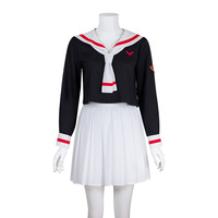 New Magic Card Girl Sakura Li Xiaolang School Uniform Halloween Cool Stage Performance Cosplay Sailor Uniform Carnival Sailor Un