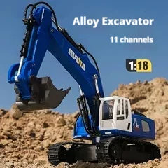 

Huina 1/14 1558 11 Channel Remote-Controlled Alloy Excavator Engineering Vehicle Simulation Model Toy Boy Gift Holiday Gift