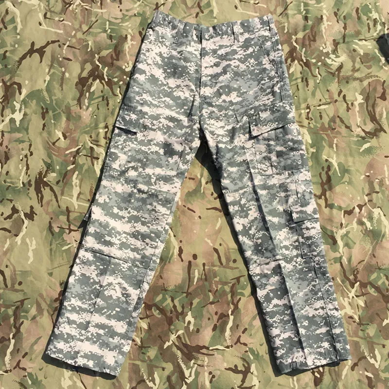 Men's Pants US Field Pants ACU Digital Camo Uniform Trousers Mens Camouflage