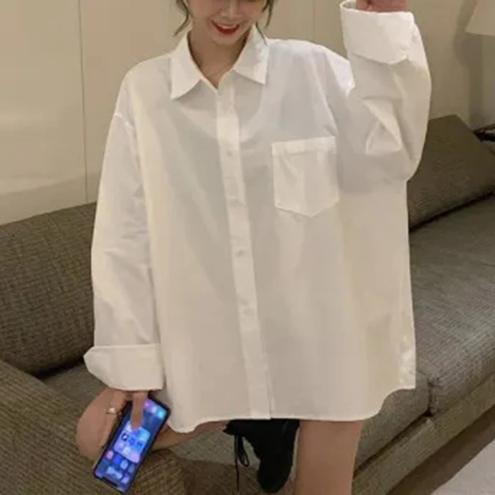 

Comfortable Daily Wear Retro Basic Shirt Autumn Daily Wear Perfect For Vacations Polyester Fabric Regular Length