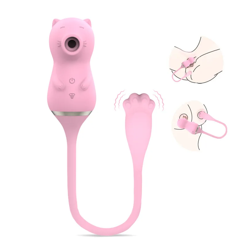 2 In 1 Sucker Vibrator Ei Speeltjes Voor Vrouwen G-Spot Clitoris Stimulator Tepel Zuigen Vibrators Vrouwelijke Masturbator vibrerende