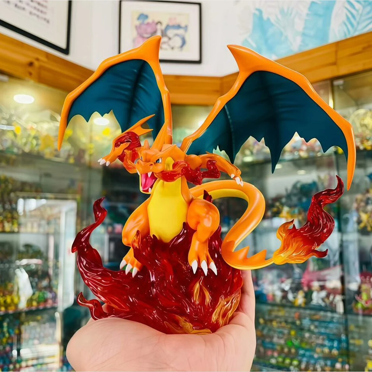 Figura de Anime Pokémon Mega Charizard Y, Figura de Acción de PVC, Adorno de Escritorio, Modelo Coleccionable, Juguetes, Regalos