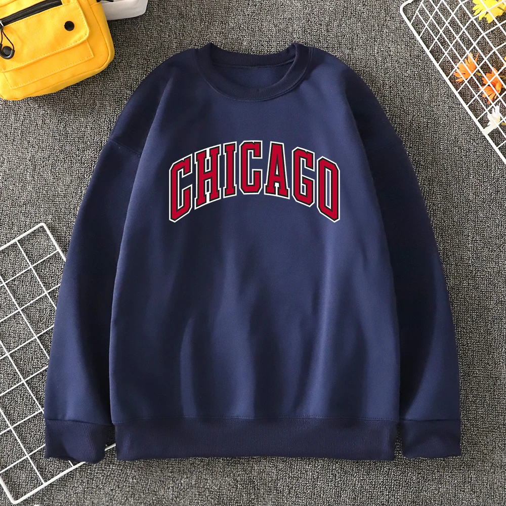 Chicago Basketball Uniform Printing Mens Hoodies Autumn Loose Sweats Creativity Quality Sweatershirts Simple Casual Men Hoodies