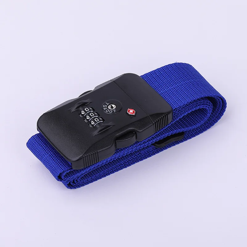Tsa Wachtwoord Douane Slot Bagage Cross Riem Verstelbare Reizen Koffer Band Bagage Koffer Touw 2M Bandjes Reizen Accessoires