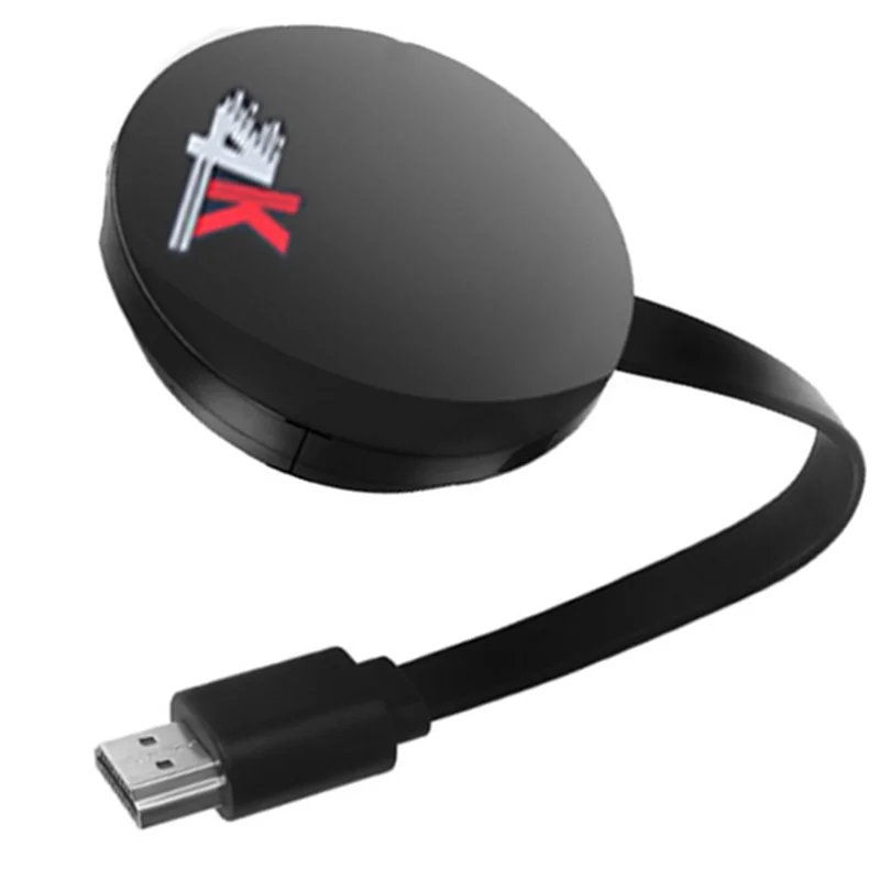 ABJF-Wireless Display Receiver 4K -Kompatibler WLAN-Display-Adapter 5G + 2,4G TV-Sticks für Android Einfache Installation