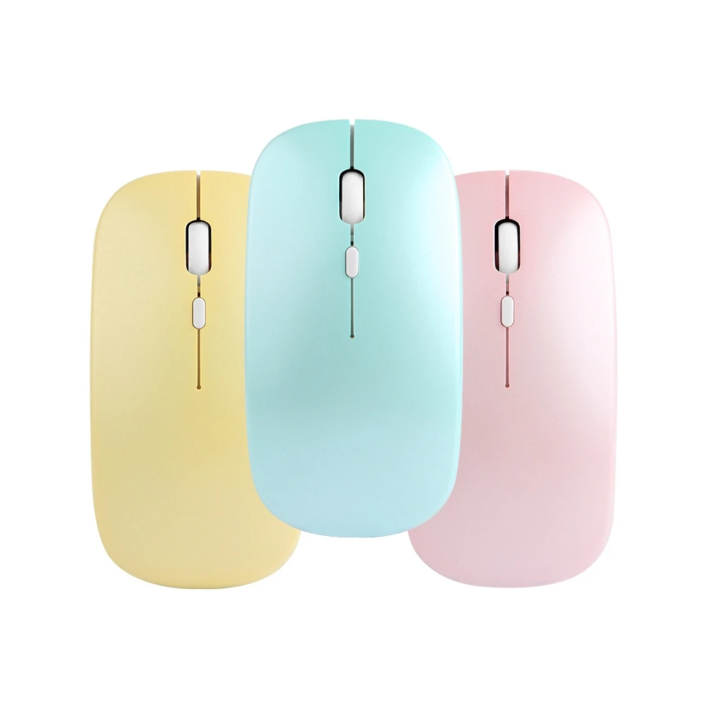 

2.4G Bluetooth-compatible Mouse Wireless Mute for Laptop Computer PC Mini Ultra-Thin Single Mode Battery Silent Mice