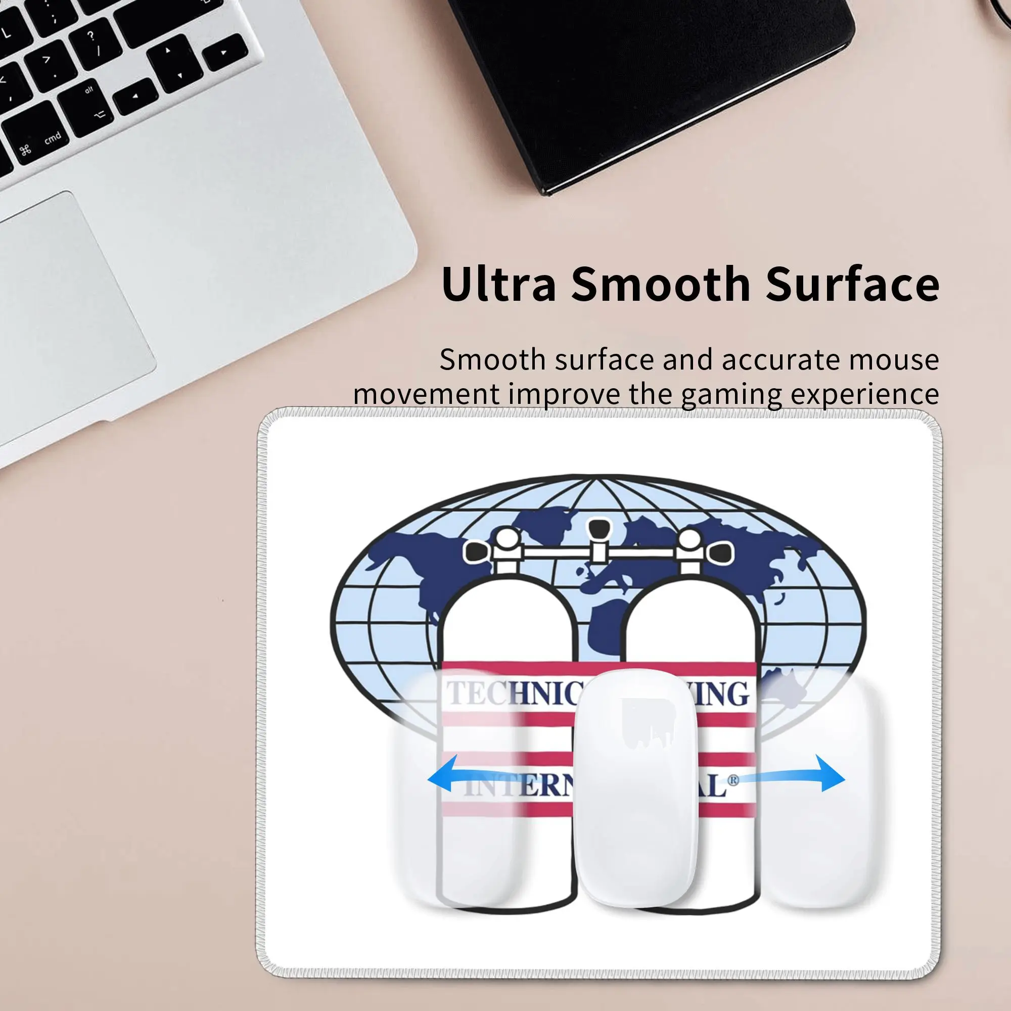テクニカル ダイビング インターナショナル (TDI) マウス パッド コンピューター キーボード マウス マット ゲーマー PC ラップトップ デスク マット オフィス テーブル マット