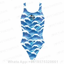 Love The Pain Mew Women Sexy One-piece Comfort Suit Functional Training Swimsuit Open Water Swimming Clothing Swimwear