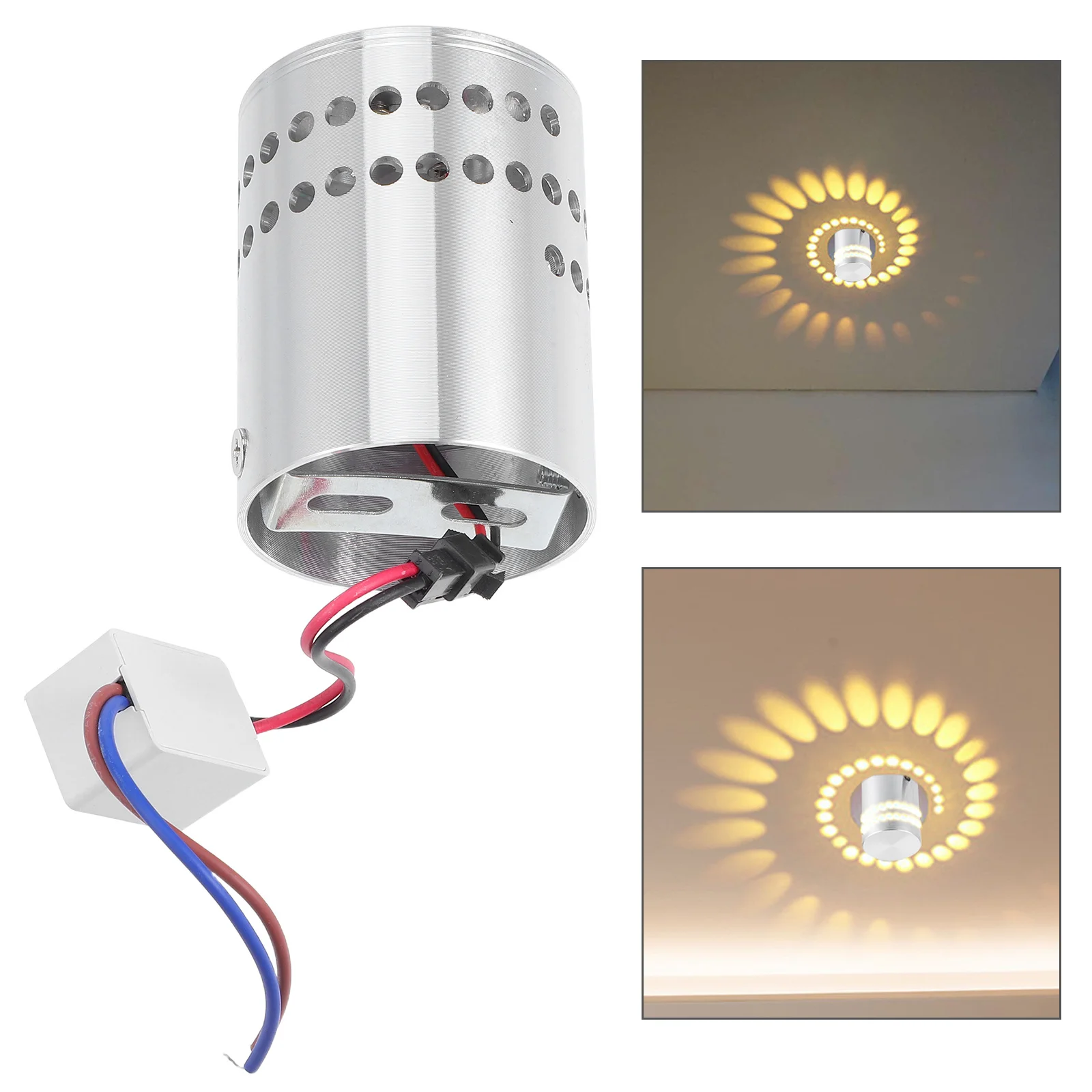 

Spiral Led Wall Light Premium Aluminium Modern Decorative Spotlight For Bedroom Bar Ktv Disco Indoor Wall Lamps Warm