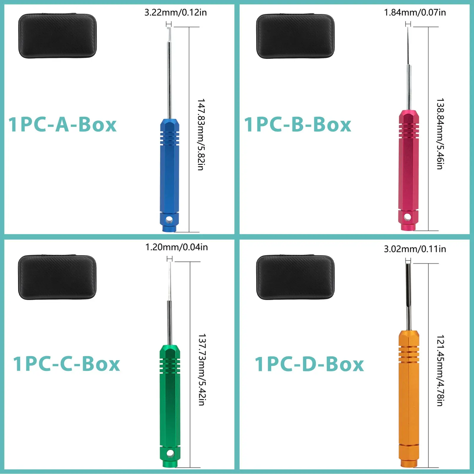 1pc Car Pin Removal Tool KIT for Weather Metri Pack Series Connector Harness Terminals and Crimp Electrical Connector Extractor