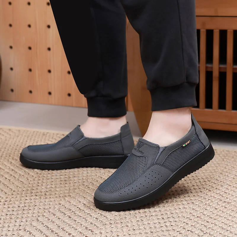 Herren Atmungsaktive Rutschfeste Freizeit-Sportschuhe, Ganztägiger Komfort für Indoor- und Outdoor-Training – Detail 5