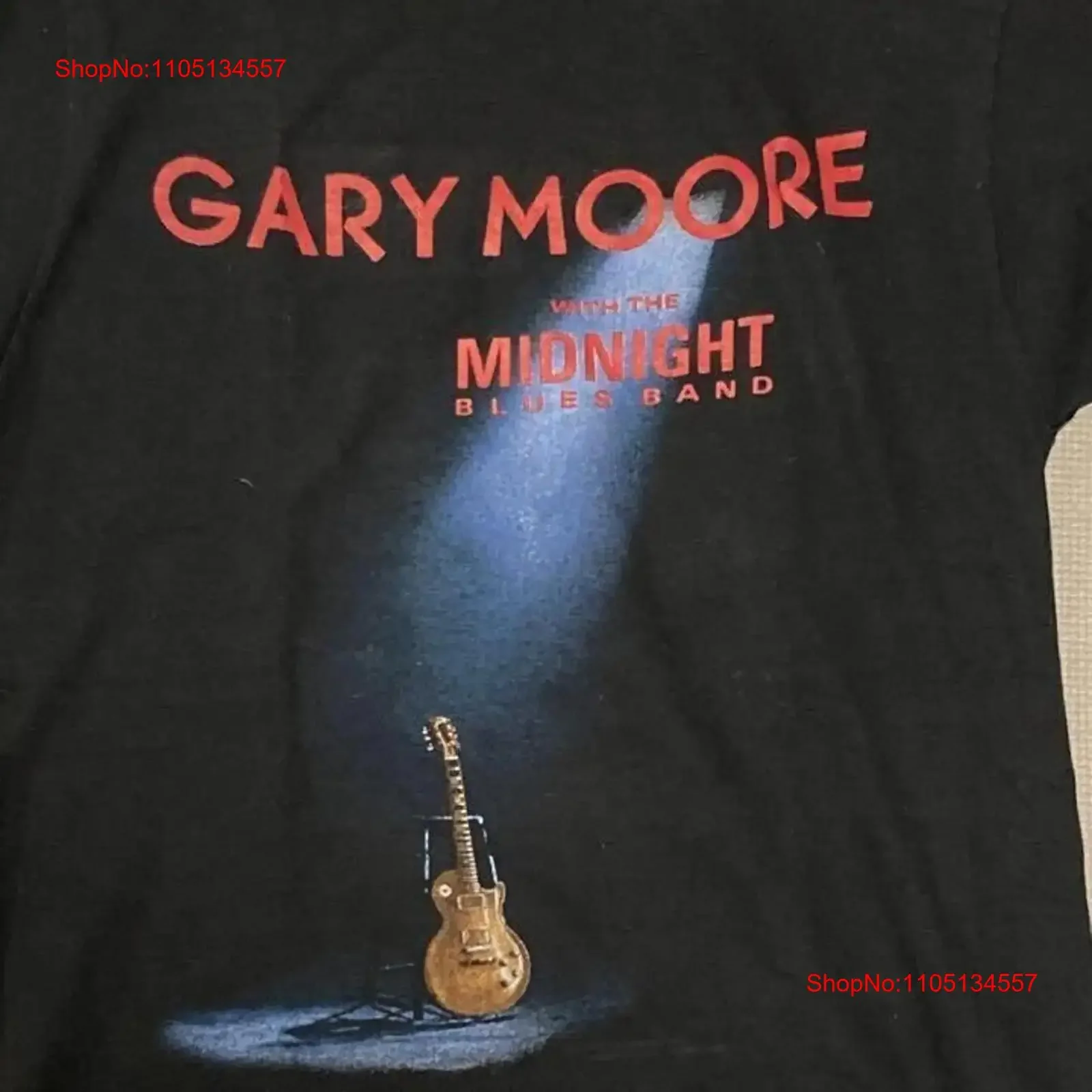 

Gary Moore with Midnight Blues Band T Shirt Black S 5XL 1H0142 vintage Washed Comfortable Slightly Stylish Unisex Casual