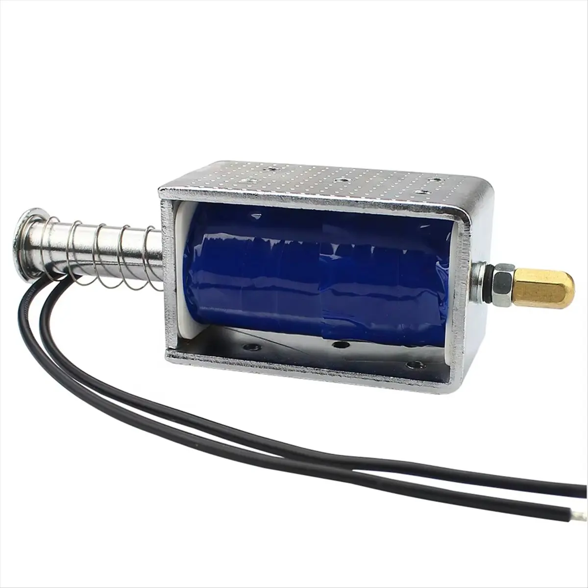 ABJS -1264B DC Powerful Push Pull Electromagnet 12v Solenoid Stroke 30mm Magnetic Coil Electric Telescopic Magnet