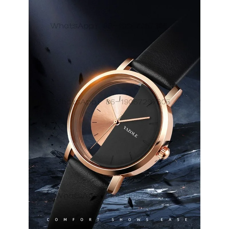 Personalized Watch Men's Simple and Generous Hollow Men's Watch Waterproof Quartz Watch