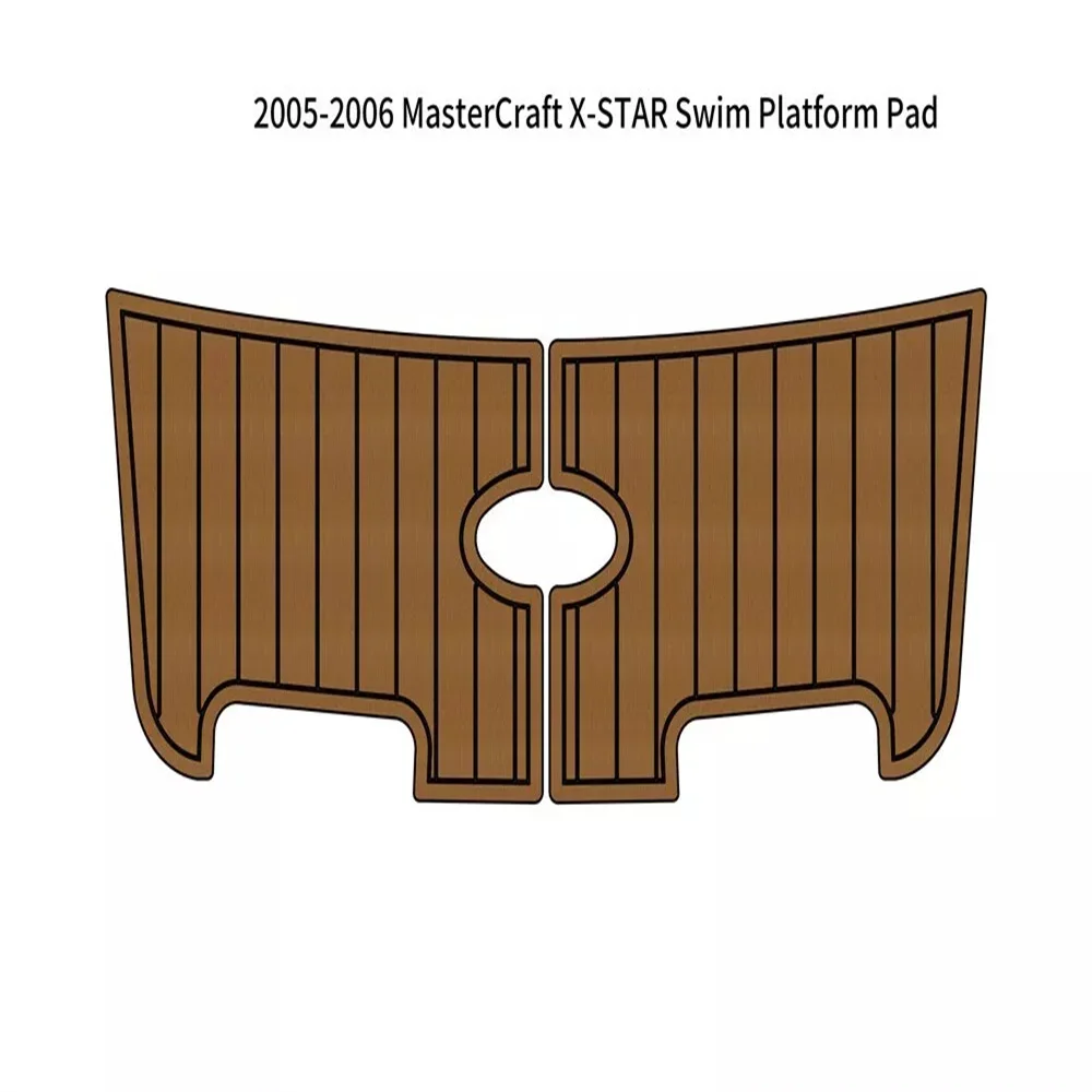 2005-2006 MasterCraft X-STAR Swim Platform Pad Boat EVA Foam Teak Deck Floor Marine Flooring Teak Yacht boat marine accessories