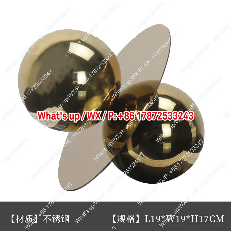Modern simple and minimalist metal abstract ornaments like decoration porch furnishings home accessories