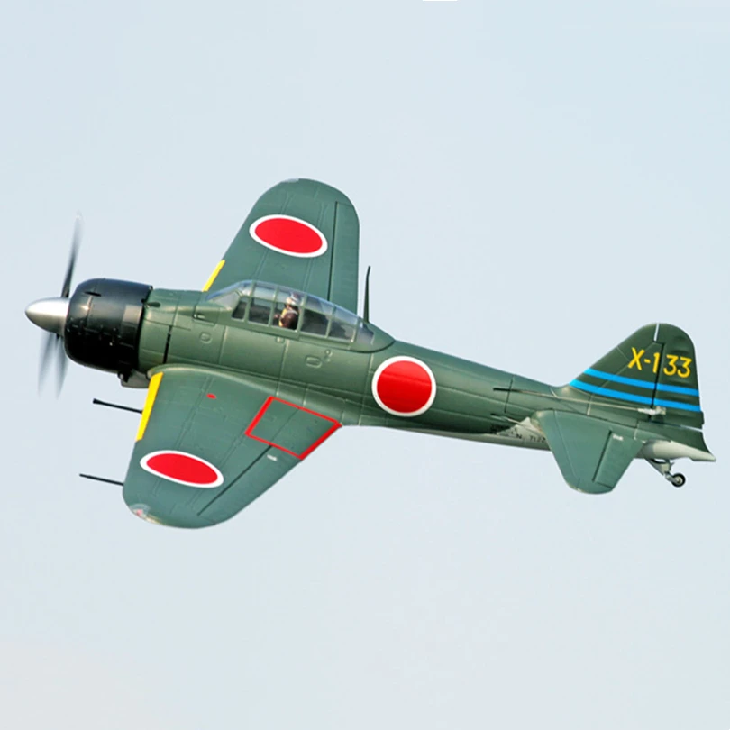 FMSRC RC Airplane 1400MM 1.4M  Zero Fighter Green 6CH with Flaps Retracts PNP  Warbird Remote Control Model Plane Aircraft