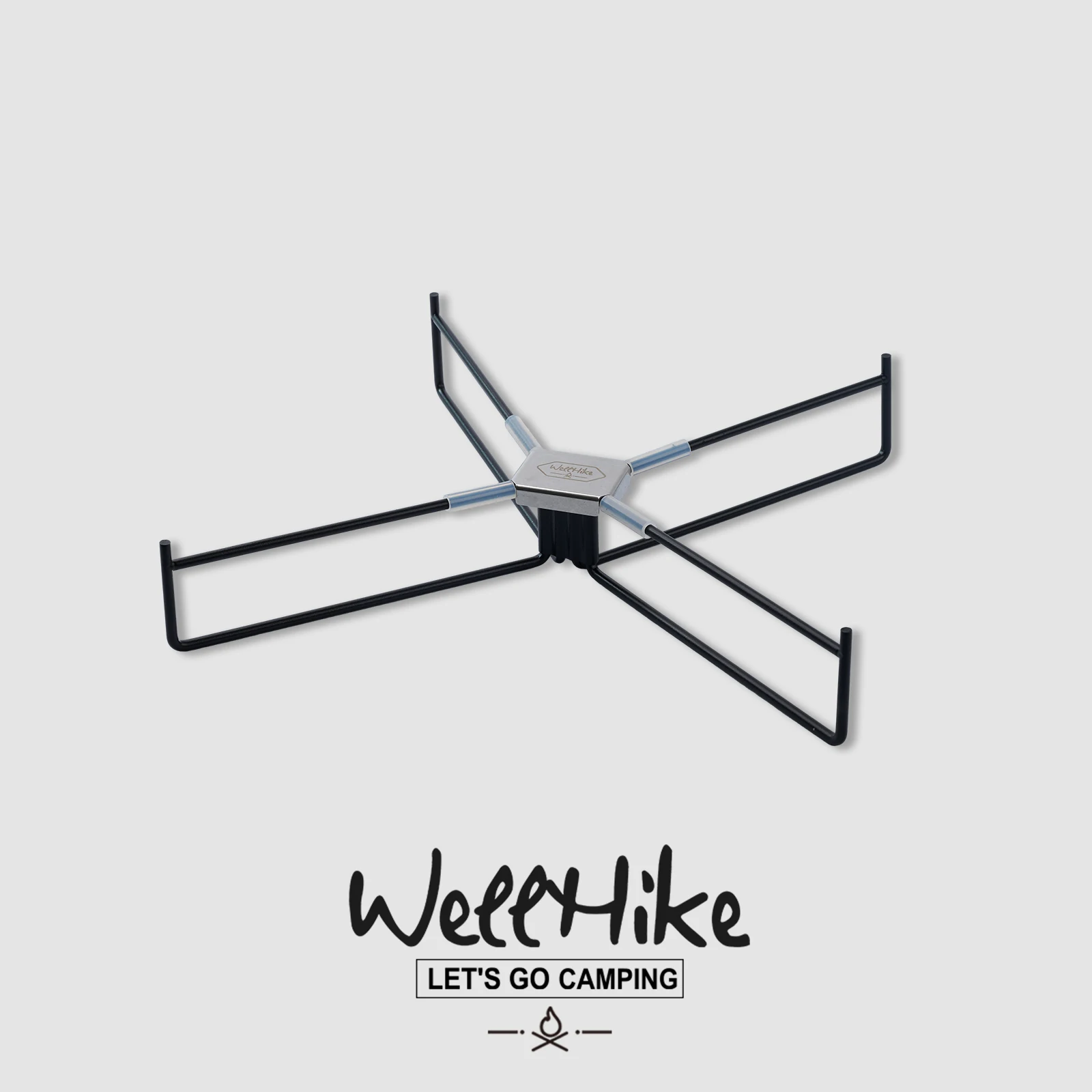 WELLHIKE Aluminum Case Metal Support Pole Outdoor Camping Cooler Stand Ground Support X-Leg Stand Folding Bucket Base