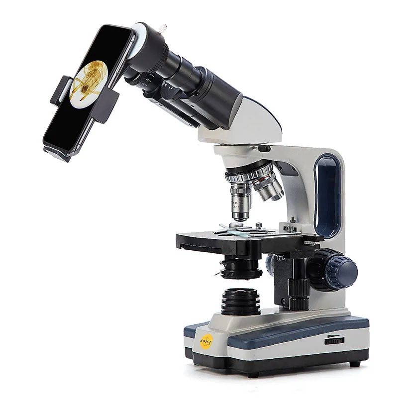 SWIFT-SW350B New Design Smartphone Microscpio Binocular Biological Microscope Compound Profesional Blood Microscope 2500X