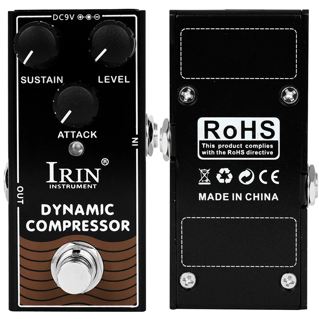 

IRIN RF-12 Dynamic Compressor Electric Guitar Effects Pedal Compression Classic Ross Line Effect True Bypass Pedal Guitar Parts