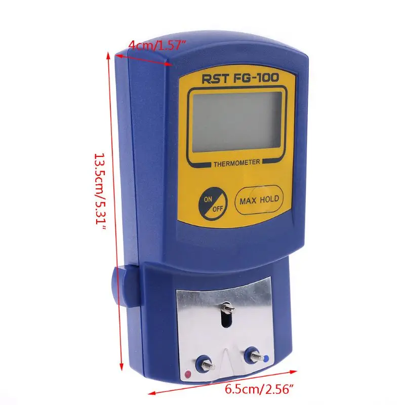 Imagem -06 - Temperatura Termômetro Acessórios Ponta de Solda Tester Temperatura Ferro Medição Precisa para Metal Jóias Elétrica Diy Fg100