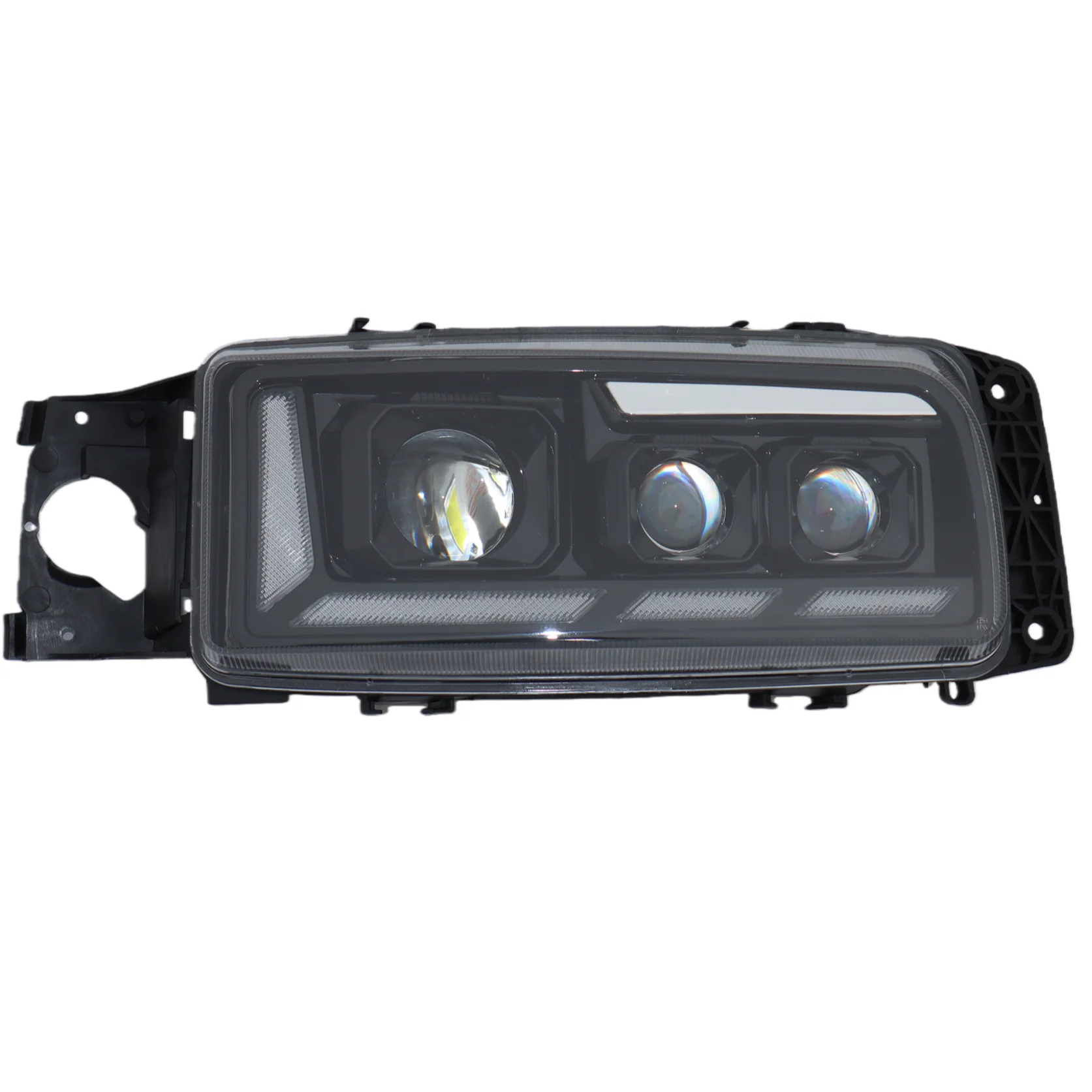 24V 1Pcs Projector LED Headlight compatible with Renault Premium KERAX 2000+Upgraded Dynamic DRL+ Triple Lens Truck Accessories