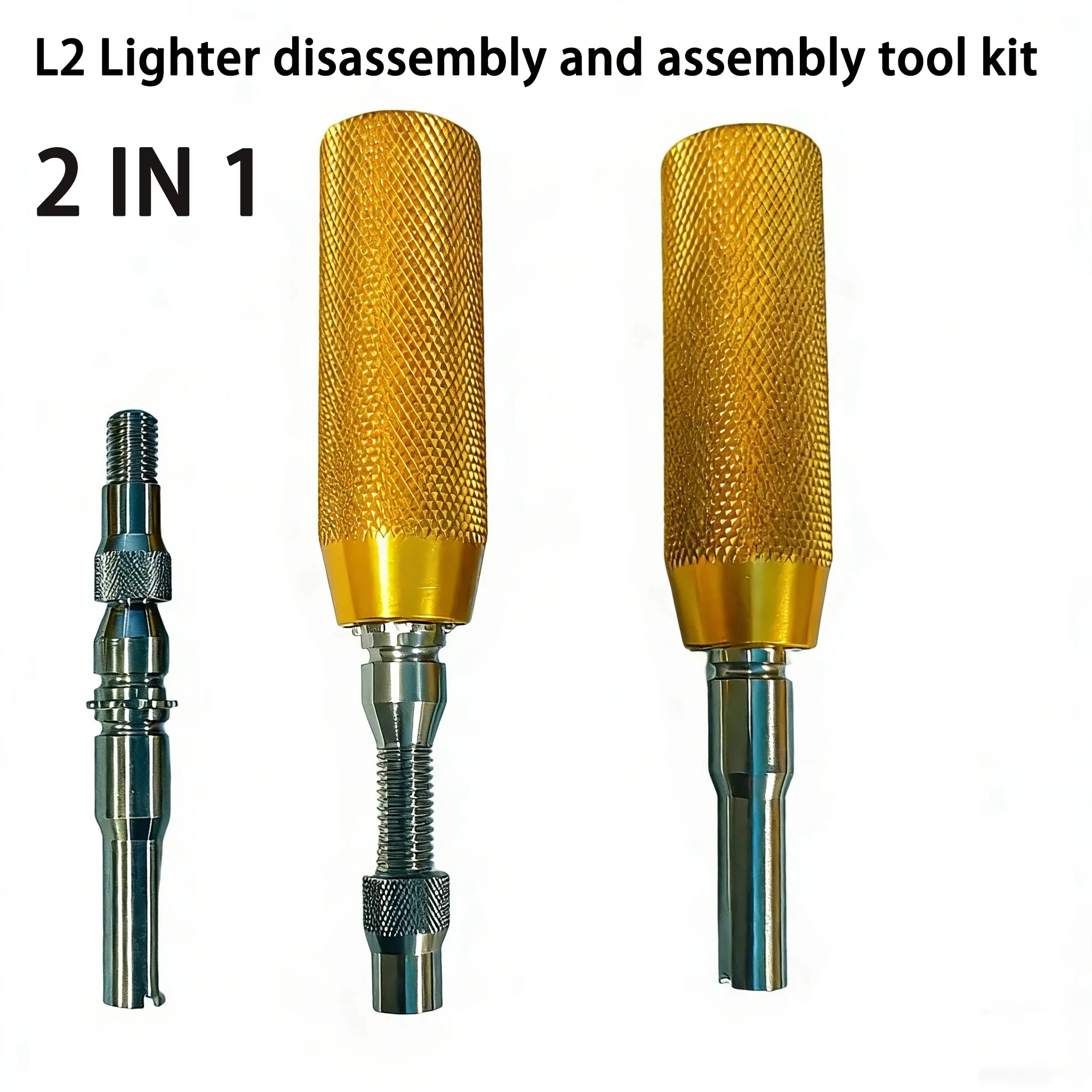 2-in-1 Repair Tool Kit for Dupont L2 Lighter Gas Valve Disassembly Screwdriver Tweezers Set for Seal Replacement Leak Fix