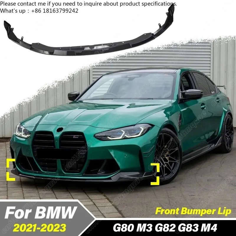 

For BMW G80 M3 G82 G83 M4 2021 2022 2023 Automobile Front Bumper MP Style Splitter Lip Spoiler Body Decoration Modification Kit