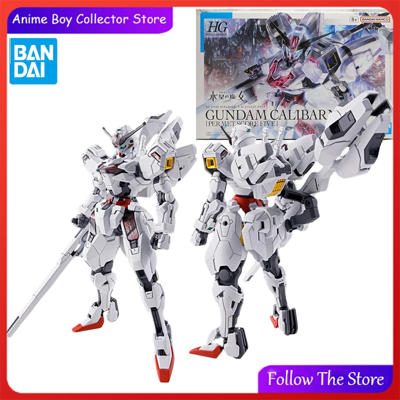 Bandai PB Gundam Model Kit HG 1/144 CALIBARN PERMET SCORE FIVE Action Figure Mobile Suit Gundam Amine Figure Toys For Boys