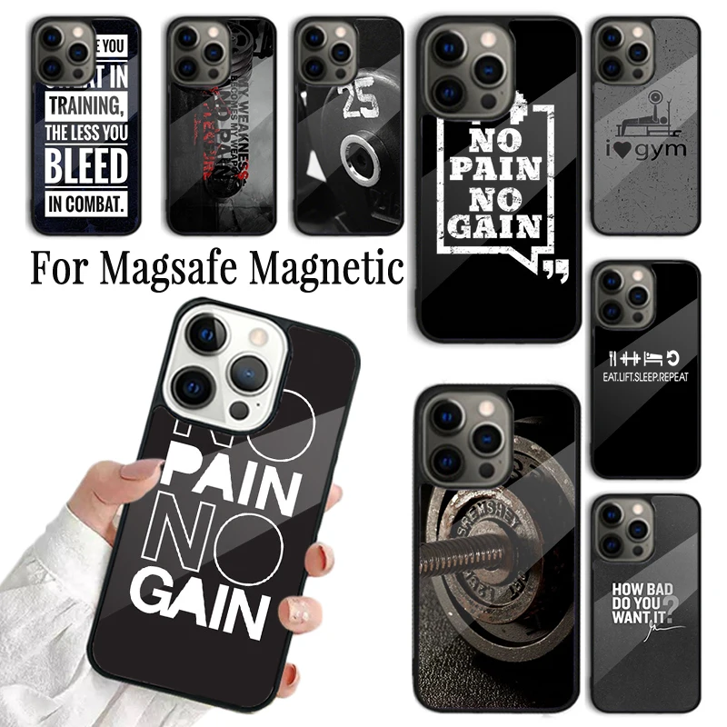 

Чехол для телефона для iPhone 16, 15, 14, 13, 12, 11 Pro Max Plus Magsafe, магнитный чехол для беспроводной зарядки, чехол для тренажерного зала, РАБОТАЕТ, ПИТАНИЕ