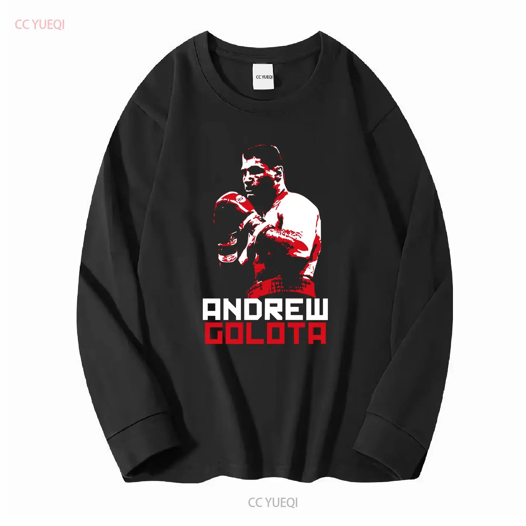 Andrew Golota Poland Boxing T Shirt long sleeves vintage Washed fashion designer clothes Casual Breathable Versatile graphic